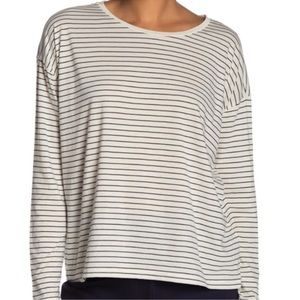 Vince Pencil Striped Relaxed Fit Top Sz Small NWT